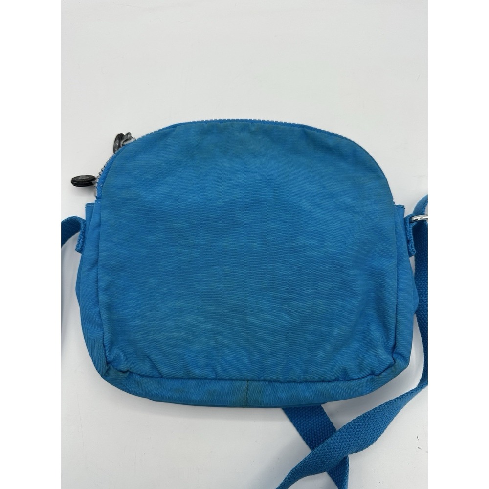 Kipling Blue Nylon Crossbody Bag Small Travel Purse Adjustable Strap - Picture 12 of 12